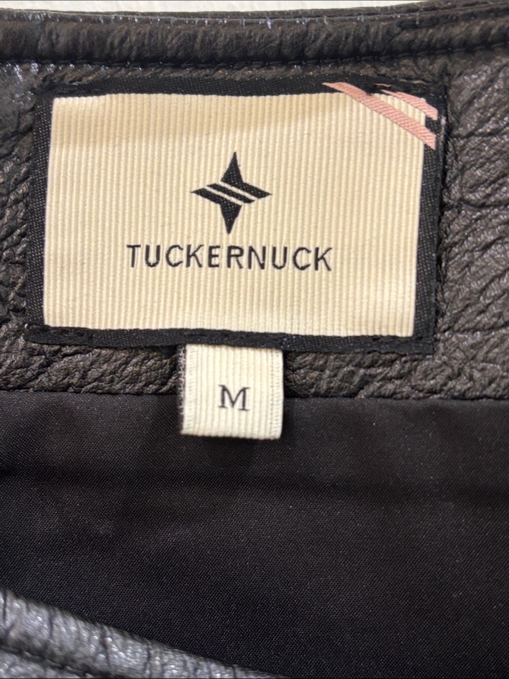 Tuckernuck Black Faux-Leather A-Line Mini Skirt - Picture 2 of 6